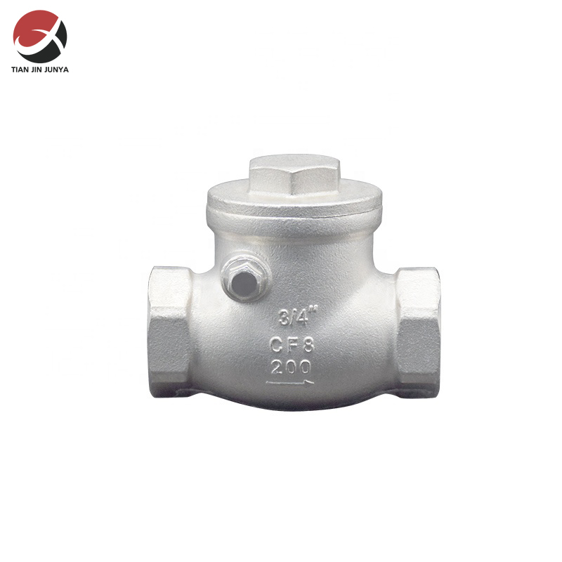 不鏽鋼内螺(luó)紋卧式單向止(zhi)回閥